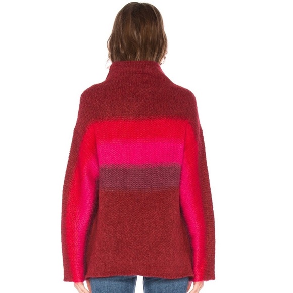 Rag & Bone, Alpaca Mohair and Wool Blend Funnel Neck Oversized Sweater - Picture 6 of 9
